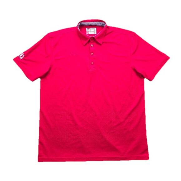 Chick-Fil-A Oobe Shirt Mens Medium Red Polo Work Uniform Employee Staff - Picture 1 of 4